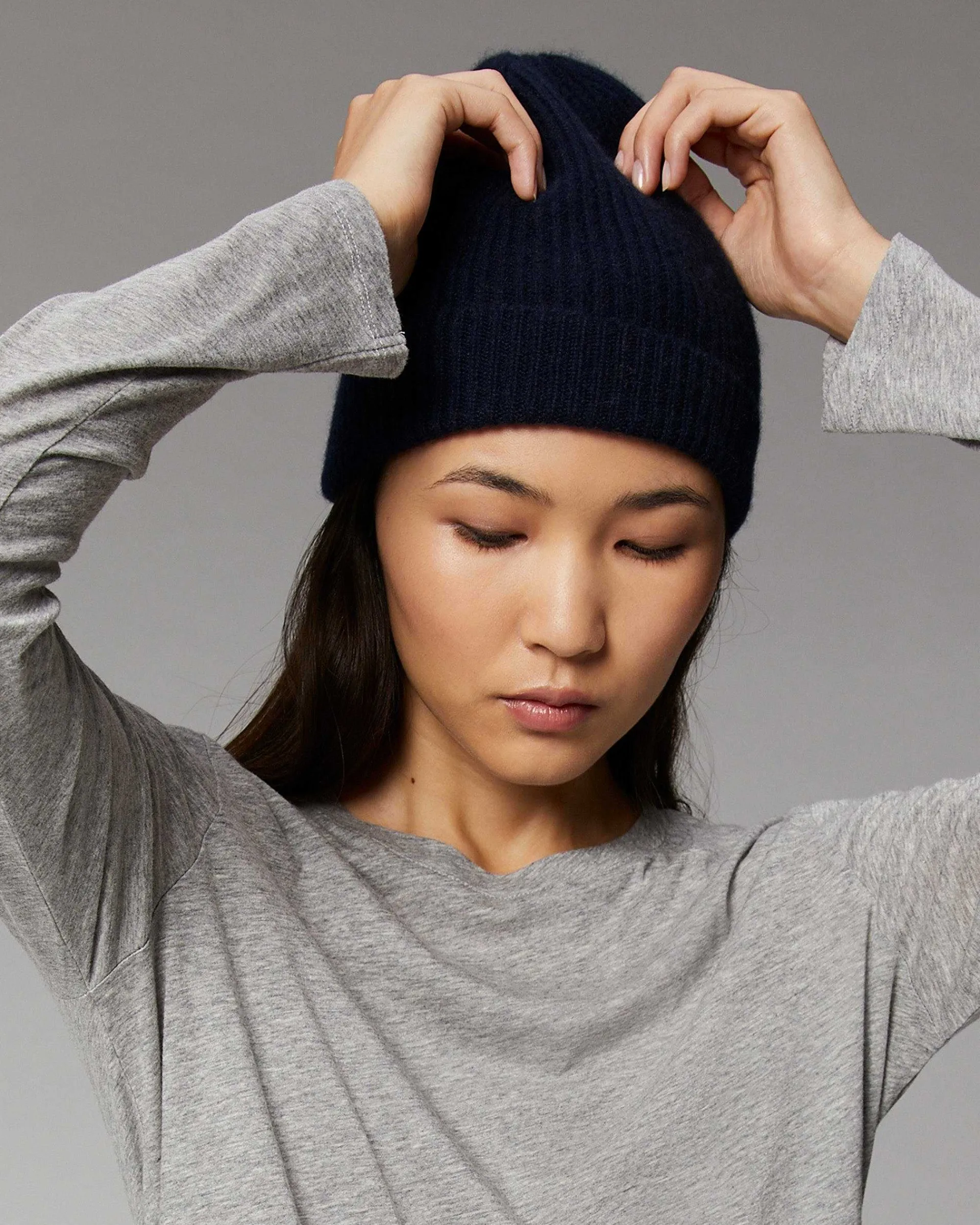 Bonnet A Revers A Petites Cotes*FROM FUTURE New