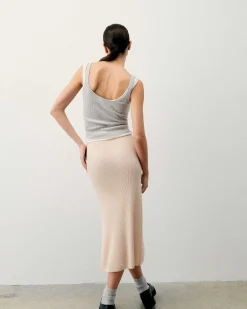 Jupe Mi Longue A Cotes Fendue*FROM FUTURE Online