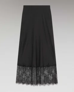 Jupe Mi-Longue Decoupee Dentelle*FROM FUTURE Hot