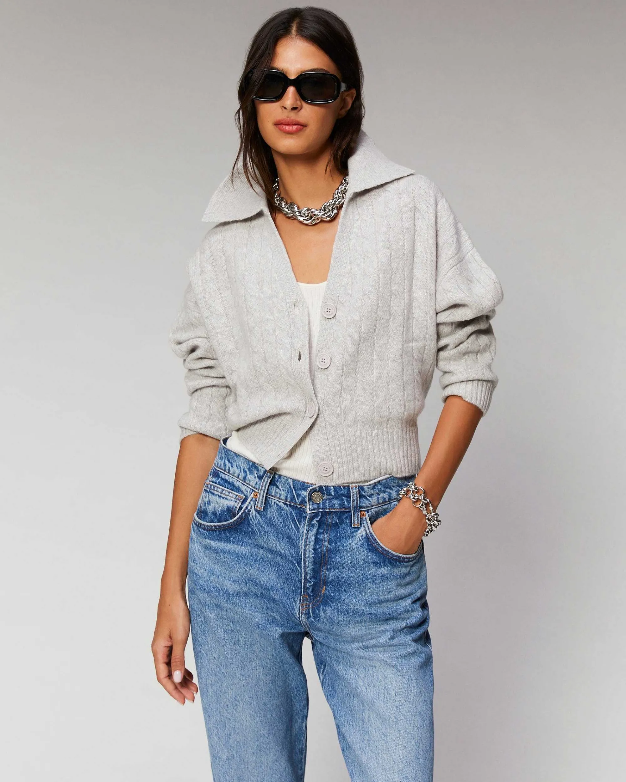Pull Cardigan A Cotes*FROM FUTURE Clearance