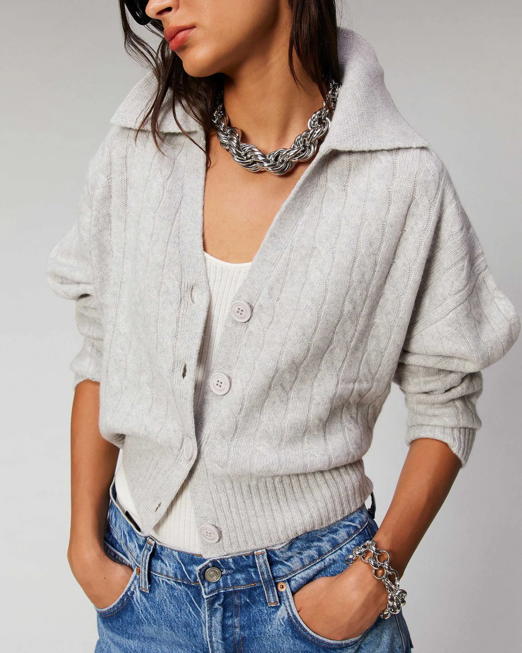 Pull Cardigan A Cotes*FROM FUTURE Hot