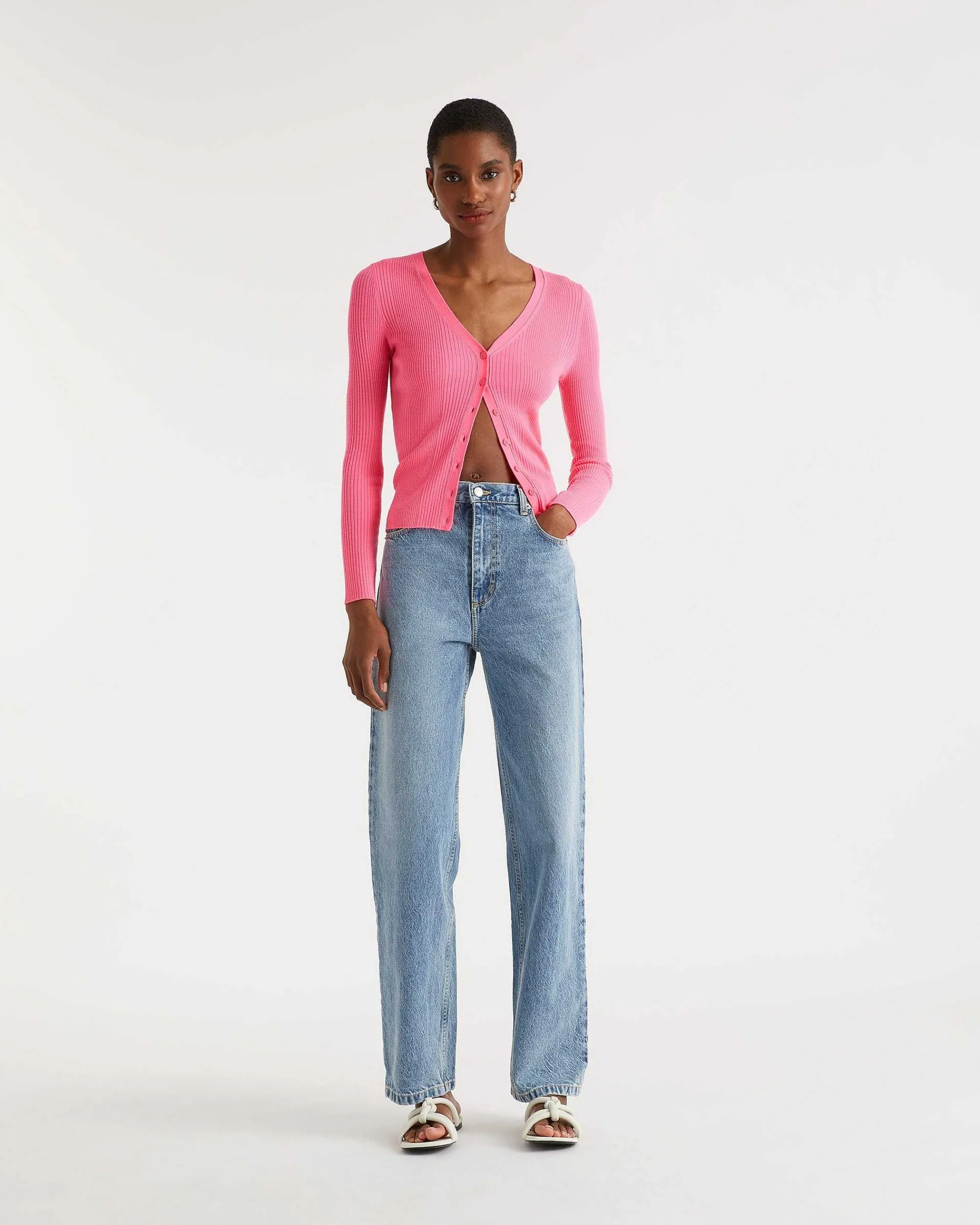 Pull Cardigan A Cotes*FROM FUTURE