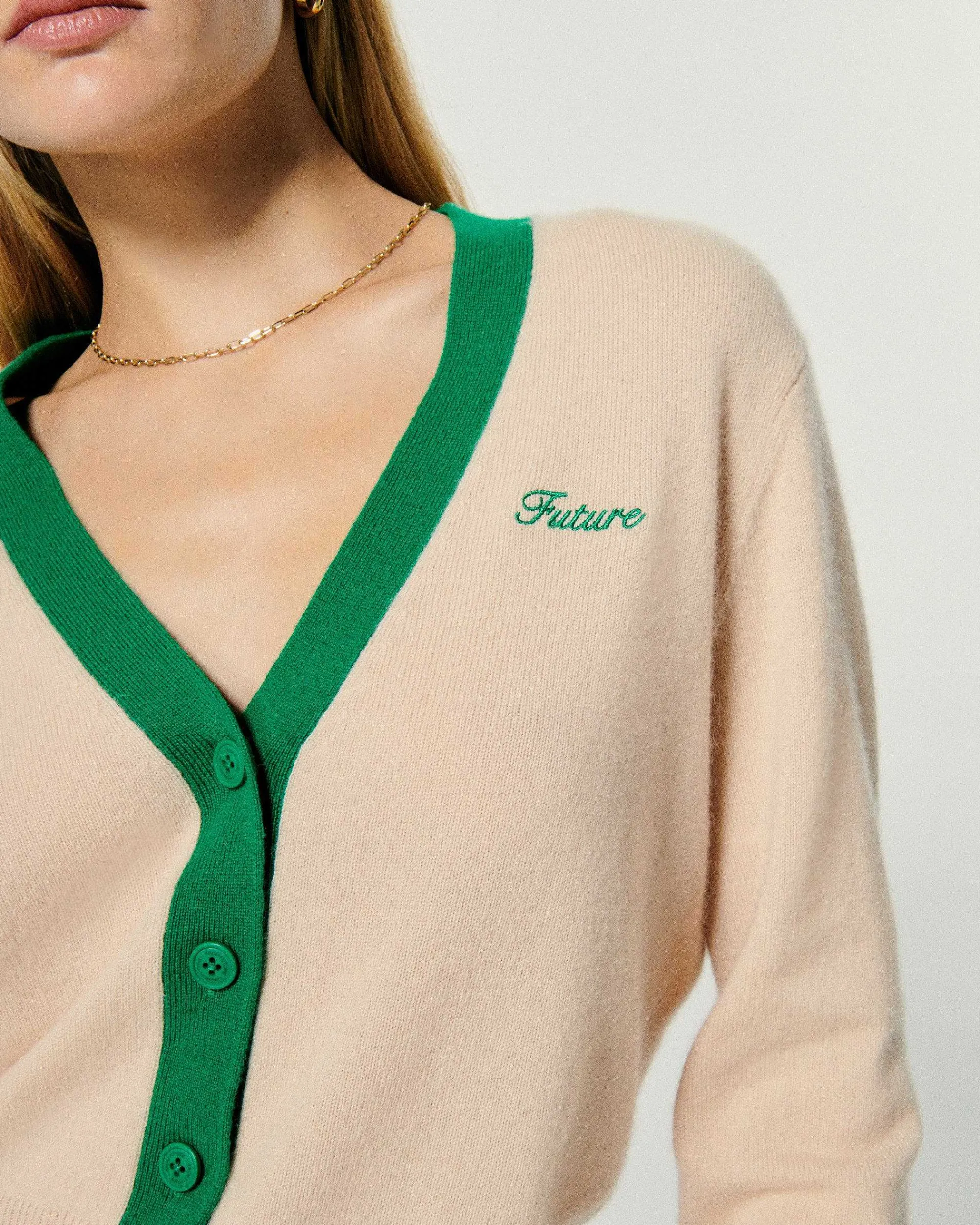 Pull Cardigan Bicolore*FROM FUTURE