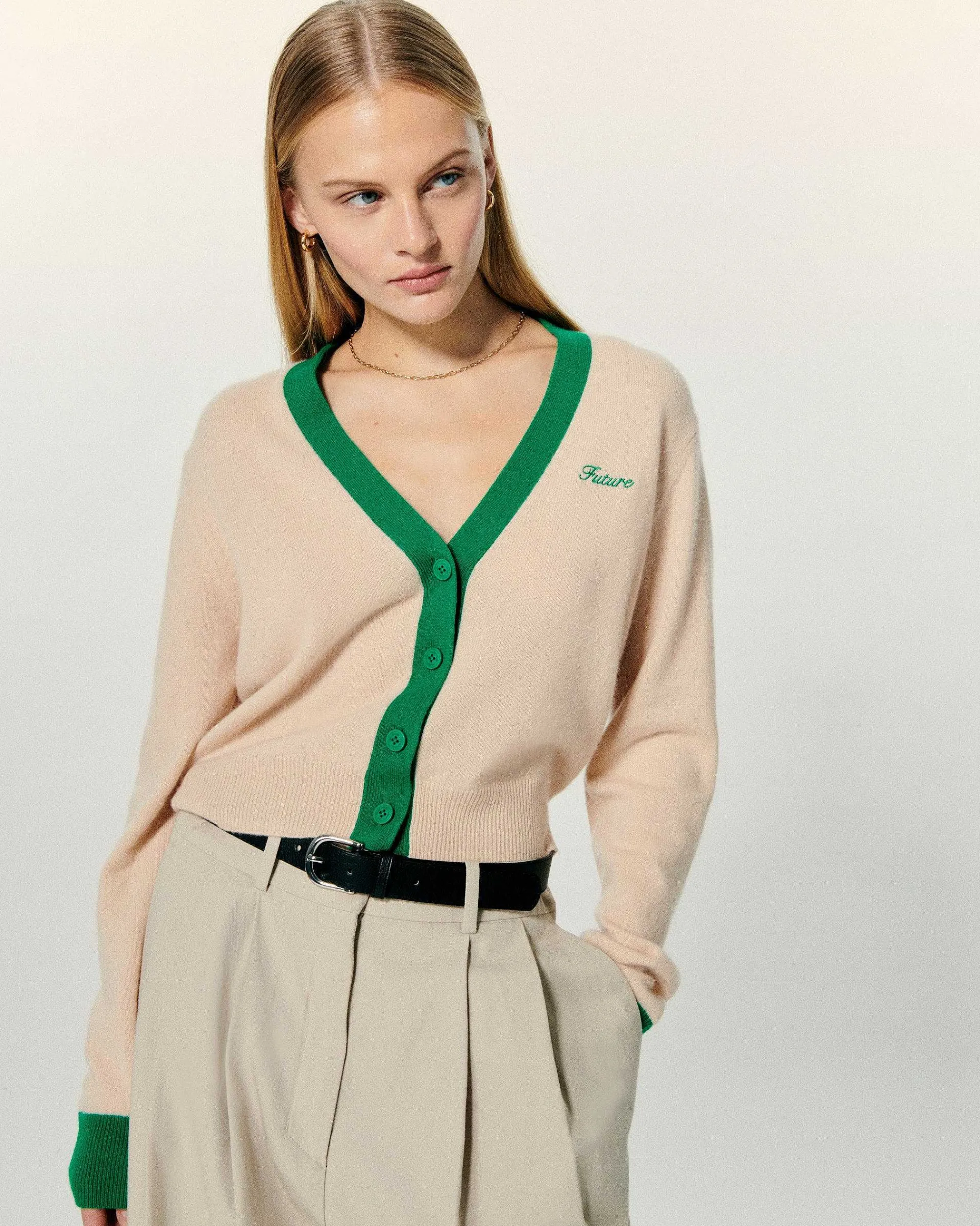 Pull Cardigan Bicolore*FROM FUTURE