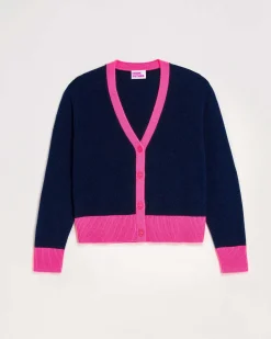 Pull Cardigan Bicolore Leger*FROM FUTURE New