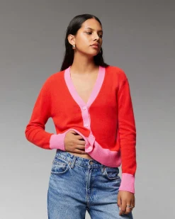 Pull Cardigan Bicolore Leger*FROM FUTURE New