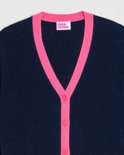 Pull Cardigan Bicolore Leger*FROM FUTURE Outlet