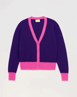 Pull Cardigan Bicolore Leger*FROM FUTURE Clearance