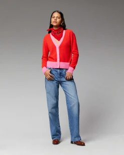 Pull Cardigan Bicolore Leger*FROM FUTURE Outlet