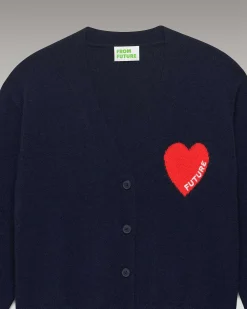 Pull Cardigan Coeur Leger*FROM FUTURE New