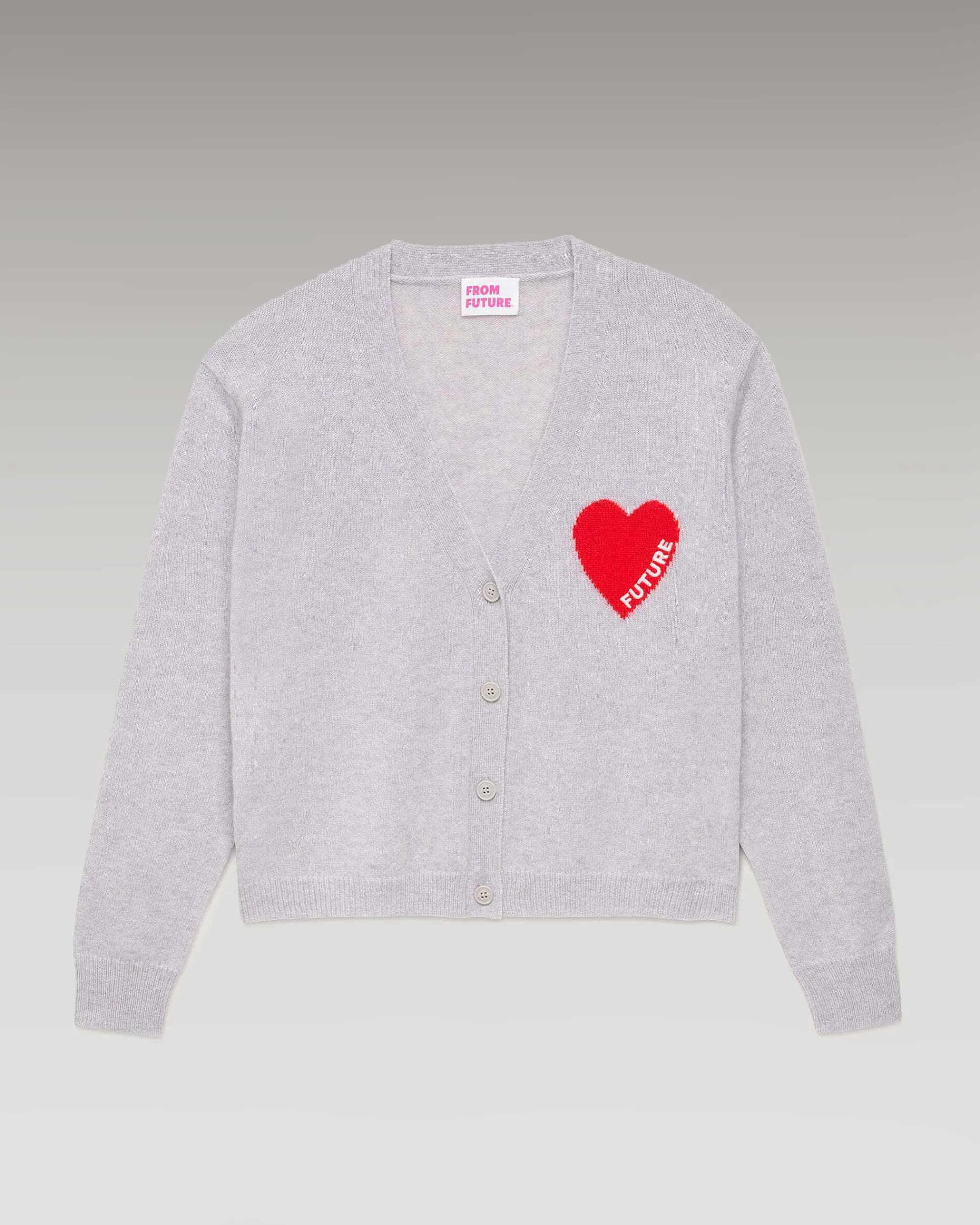 Pull Cardigan Coeur Leger*FROM FUTURE Online