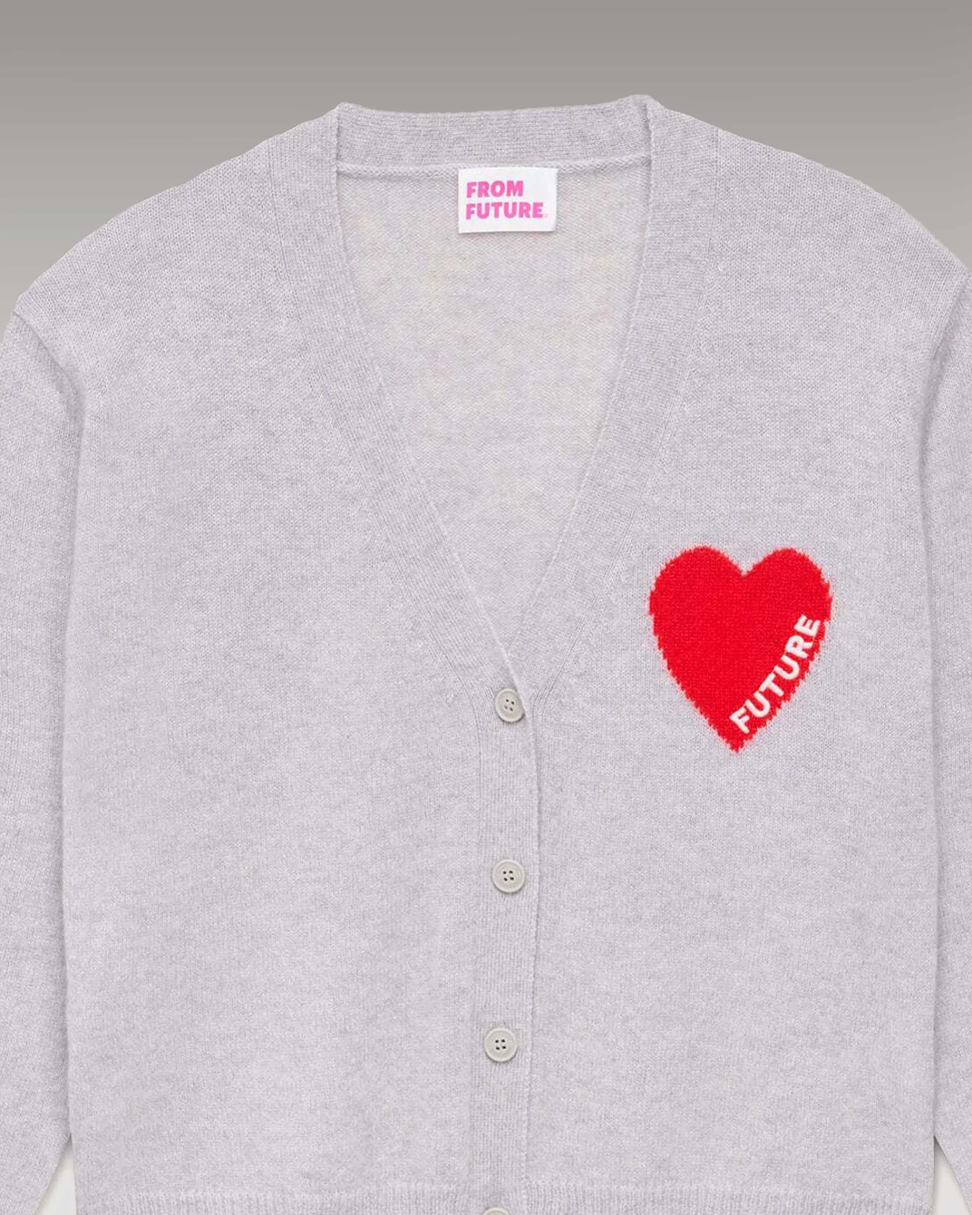 Pull Cardigan Coeur Leger*FROM FUTURE Online