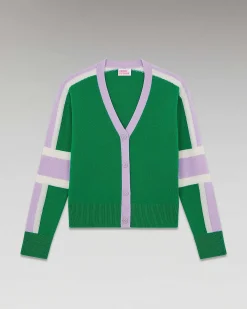 Pull Cardigan Manches Tricolore Leger*FROM FUTURE Hot