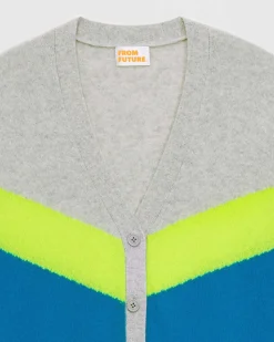Pull Cardigan Tricolore Leger*FROM FUTURE Best