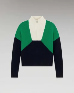 Pull Col Camionneur Tricolore*FROM FUTURE