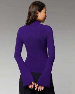 Pull Col Montant A Cotes Manches Evasees*FROM FUTURE Clearance