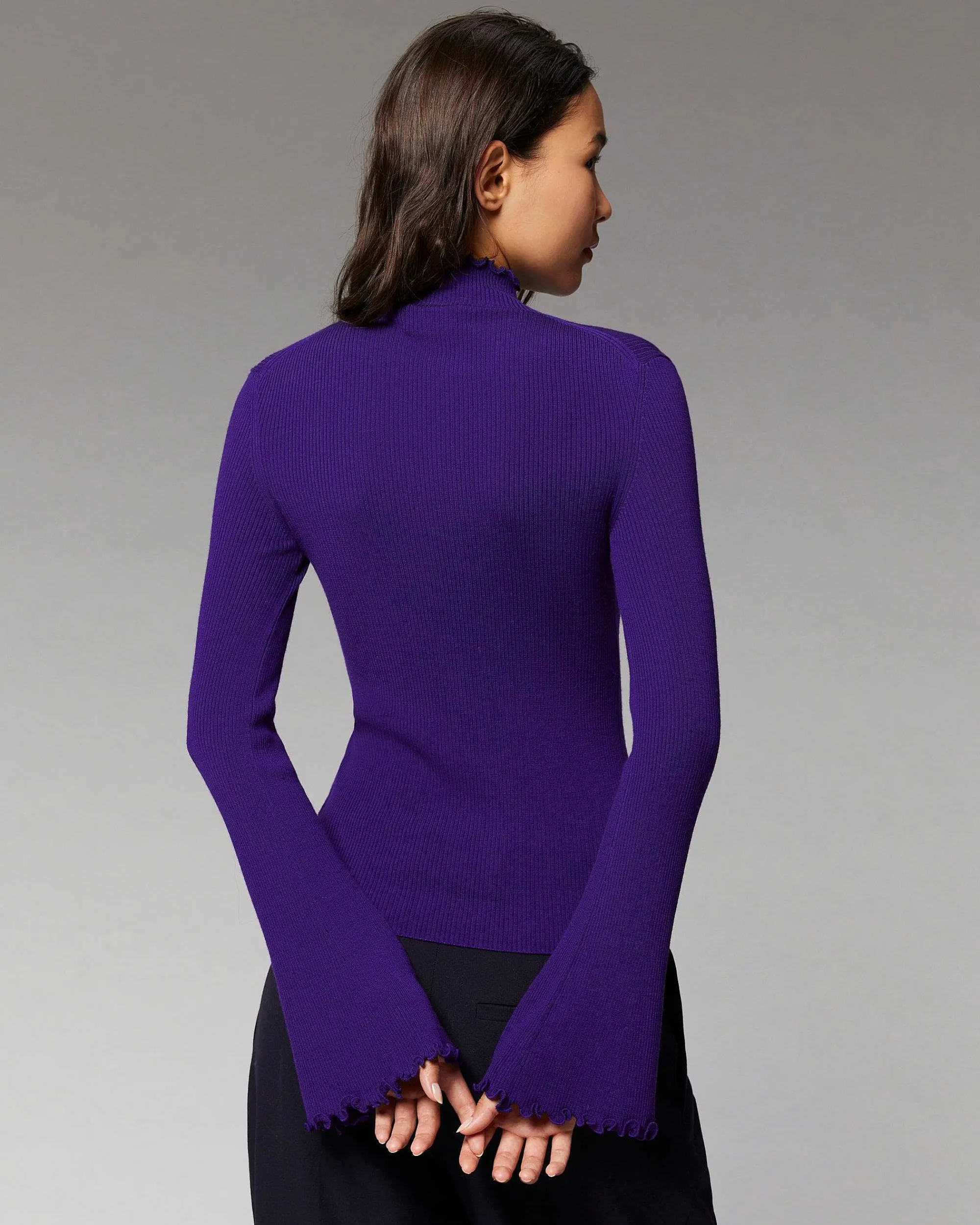 Pull Col Montant A Cotes Manches Evasees*FROM FUTURE Clearance