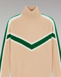 Pull Col Montant Bandes Contrastees Leger*FROM FUTURE Clearance