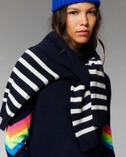 Pull Col Montant Bandes Manches Multico Leger*FROM FUTURE Hot