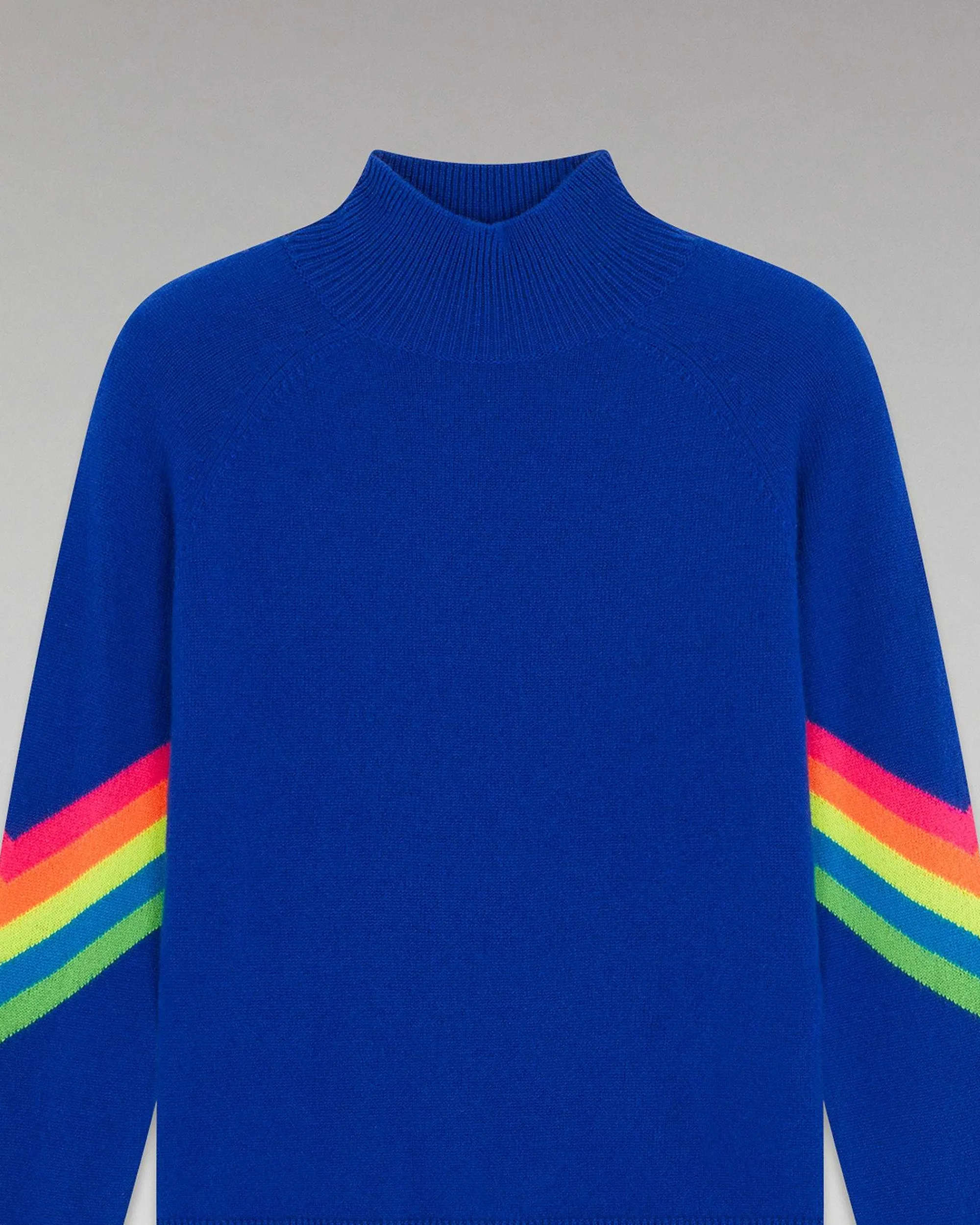 Pull Col Montant Bandes Manches Multico Leger*FROM FUTURE Hot