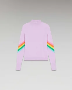 Pull Col Montant Bandes Manches Multico Leger*FROM FUTURE