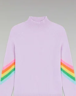 Pull Col Montant Bandes Manches Multico Leger*FROM FUTURE