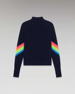 Pull Col Montant Bandes Manches Multico Leger*FROM FUTURE Online