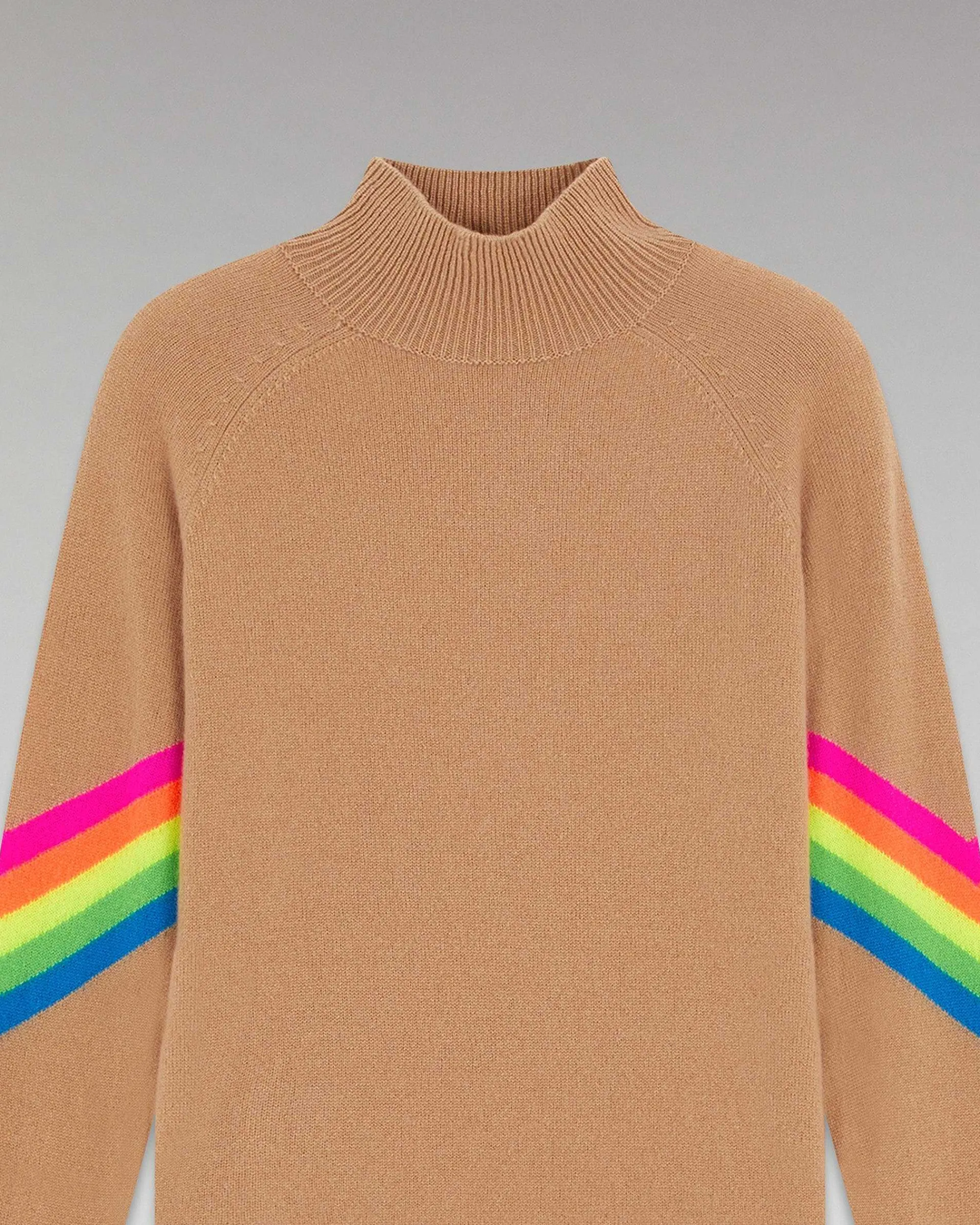 Pull Col Montant Bandes Manches Multico Leger*FROM FUTURE Outlet