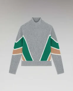 Pull Col Montant Bandes Tricolores*FROM FUTURE Best