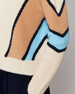 Pull Col Montant Bandes Tricolores*FROM FUTURE Best