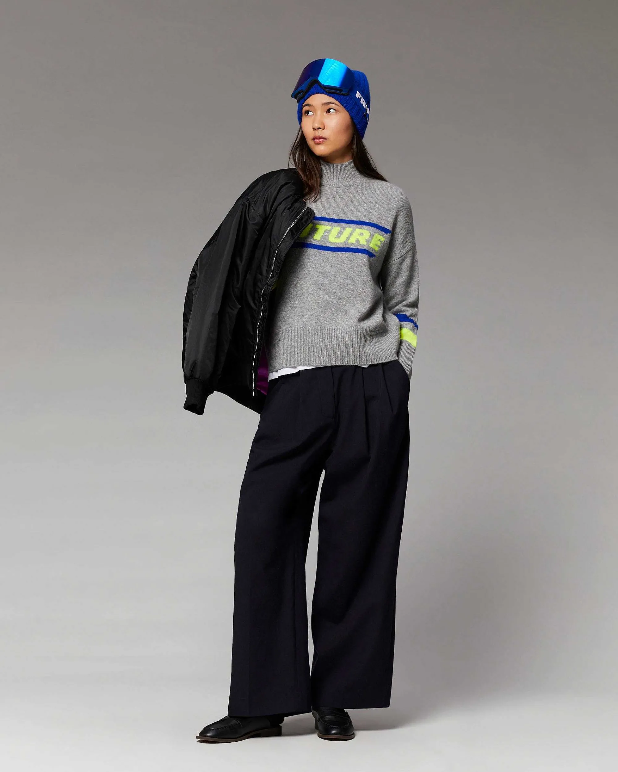 Pull Col Montant Future Et Bandes Manches*FROM FUTURE New