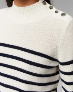 Pull Col Montant Mariniere A Boutons*FROM FUTURE New