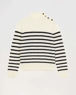 Pull Col Montant Mariniere A Boutons*FROM FUTURE Clearance