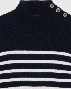 Pull Col Montant Mariniere A Boutons*FROM FUTURE