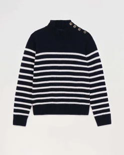 Pull Col Montant Mariniere A Boutons*FROM FUTURE