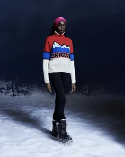 Pull Col Montant Ski Club Montagnes*FROM FUTURE Best