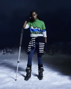 Pull Col Montant Ski Club Montagnes*FROM FUTURE Discount