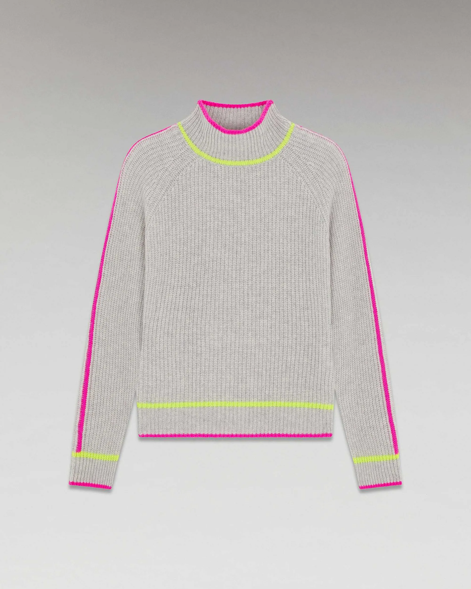 Pull Col Montant Tricolore Maille Perlee*FROM FUTURE Sale