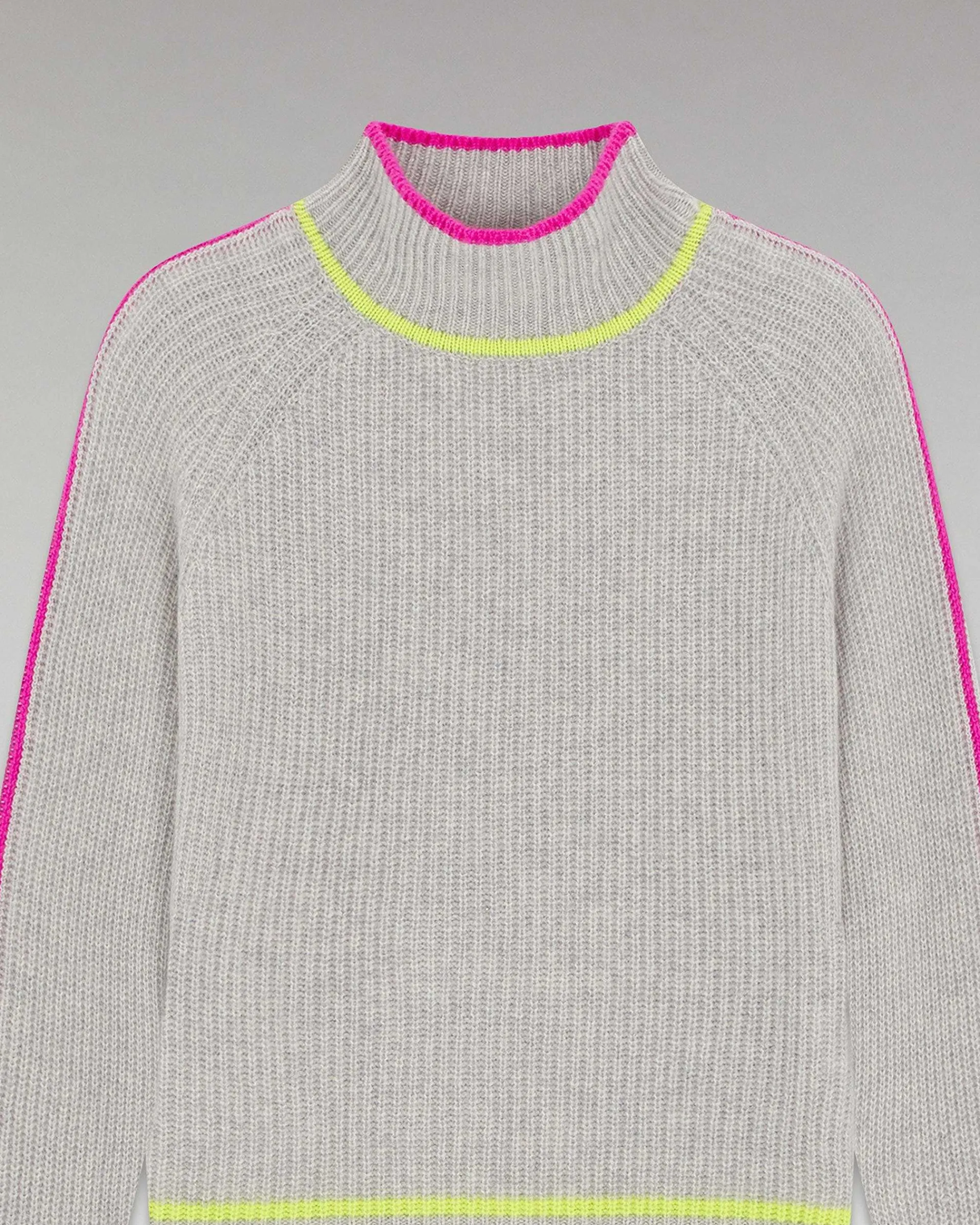 Pull Col Montant Tricolore Maille Perlee*FROM FUTURE Sale