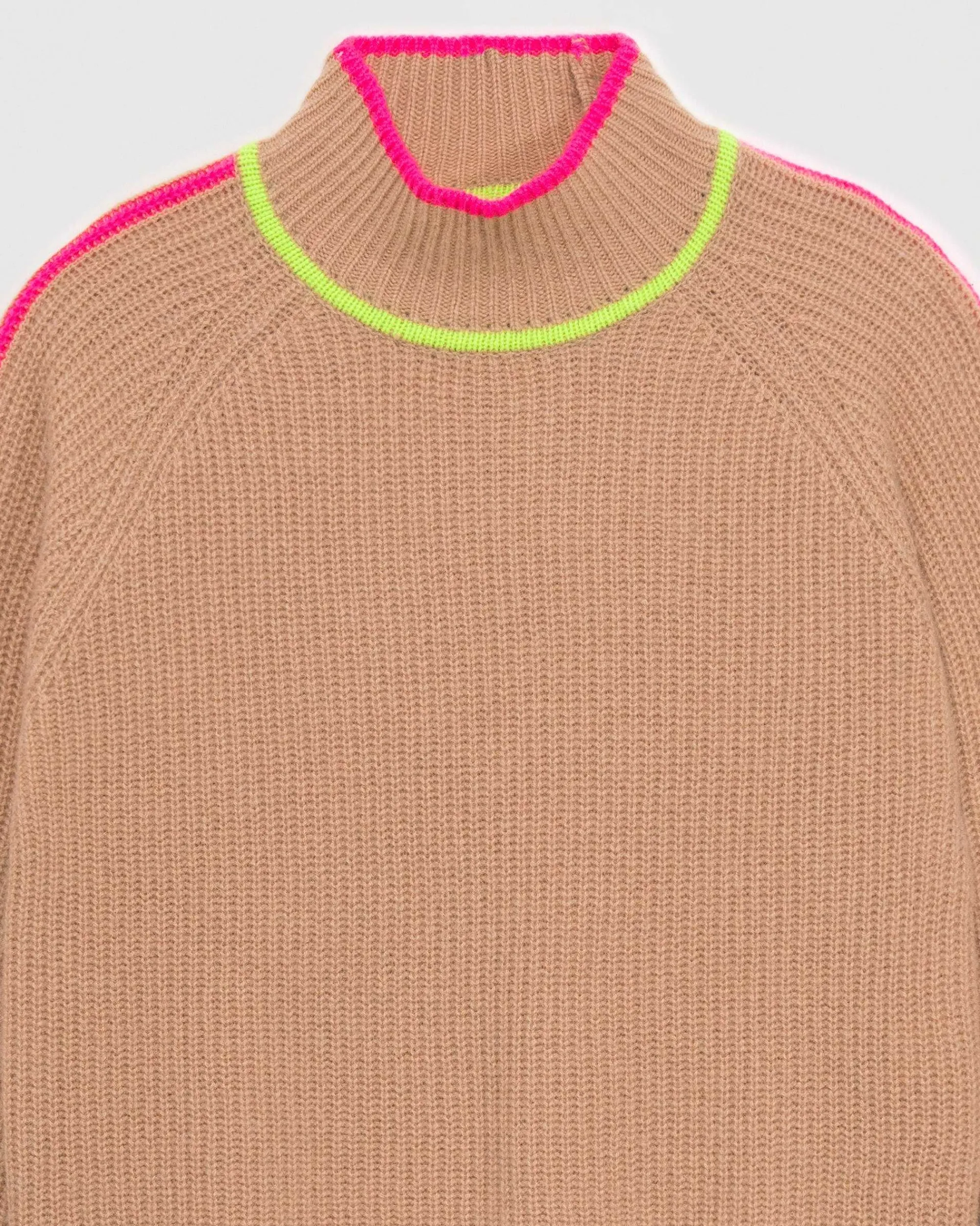 Pull Col Montant Tricolore Maille Perlee*FROM FUTURE Online