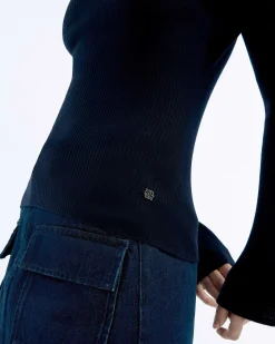 Pull Col Polo A Cotes Bijou*FROM FUTURE Online