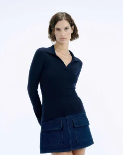 Pull Col Polo A Cotes Bijou*FROM FUTURE Online