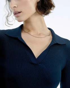 Pull Col Polo A Cotes Bijou*FROM FUTURE Online