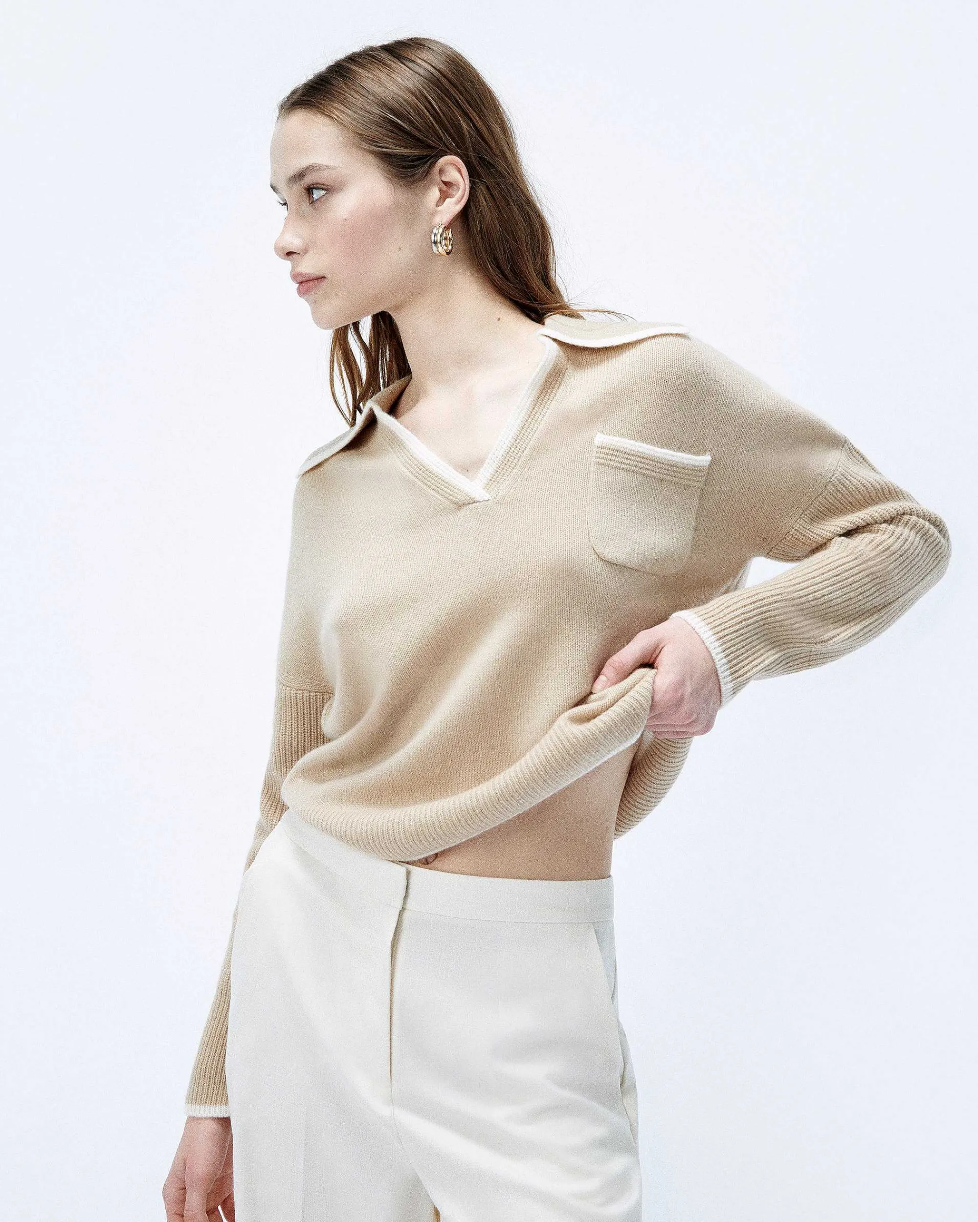 Pull Col Polo Bicolore*FROM FUTURE Outlet