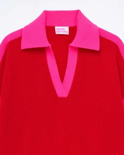 Pull Col Polo Tricolore*FROM FUTURE Online