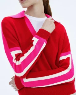 Pull Col Polo Tricolore*FROM FUTURE Online