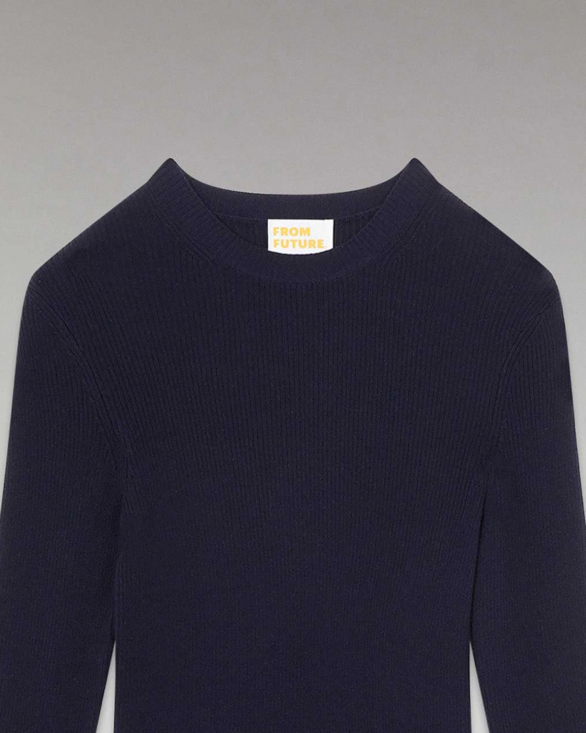 Pull Col Rond A Cotes*FROM FUTURE Online