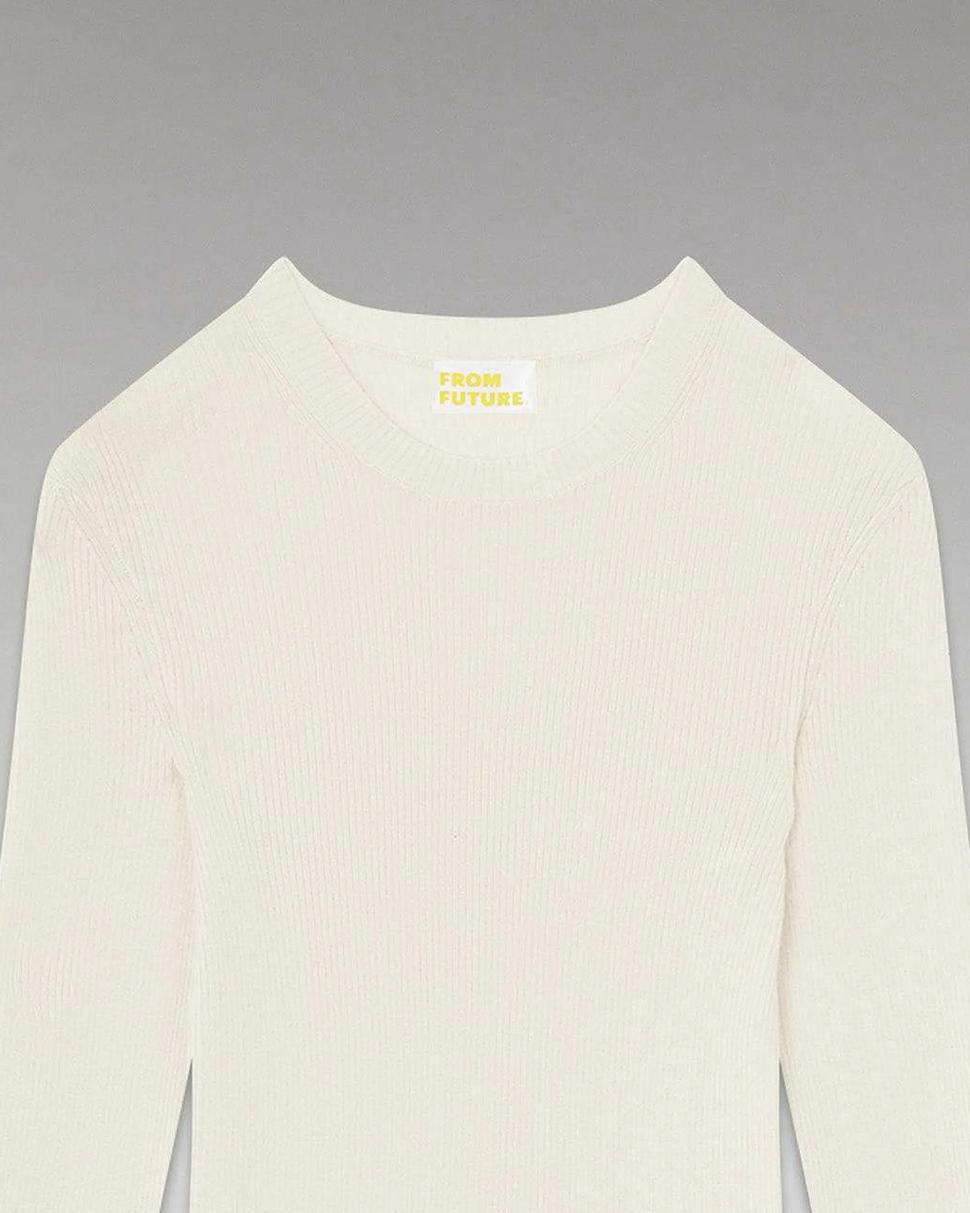 Pull Col Rond A Cotes*FROM FUTURE