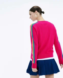 Pull Col Rond Bande Multicolore Aux Manches*FROM FUTURE Discount