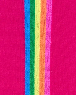 Pull Col Rond Bande Multicolore Aux Manches*FROM FUTURE